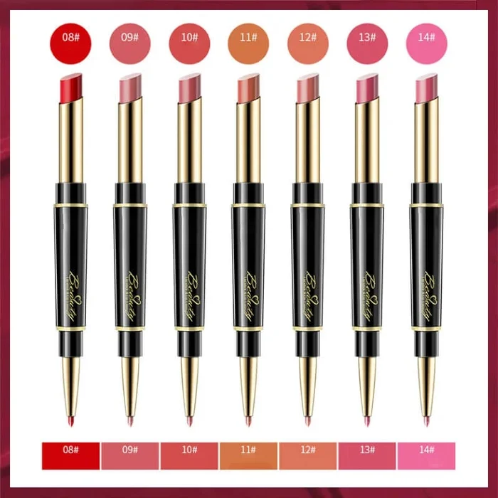 🔥Last Day 49% OFF-Double ended Lipstick Automatic Lip Liner Matte Waterproof Non fading Non stick Lipstick