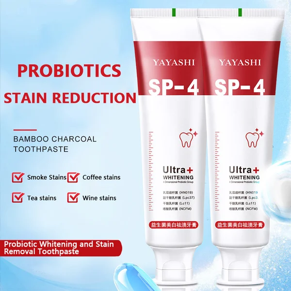 All Smiles Brightening Stain Removing Probiotic Toothpaste