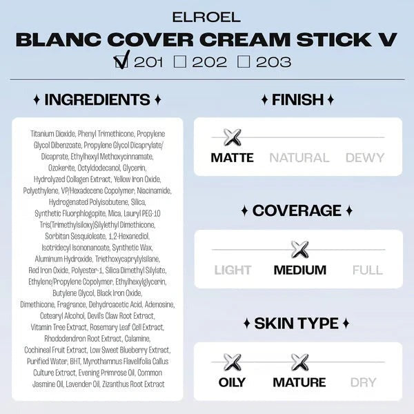 💥BUY 1 GET 1 FREE💥⏰💕🌟Cream Stick V White Korean Color-Changing Foundation Stick with Volufiline