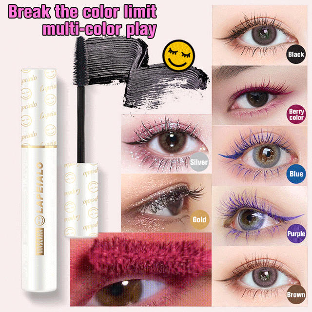 Colored lengthening mascara