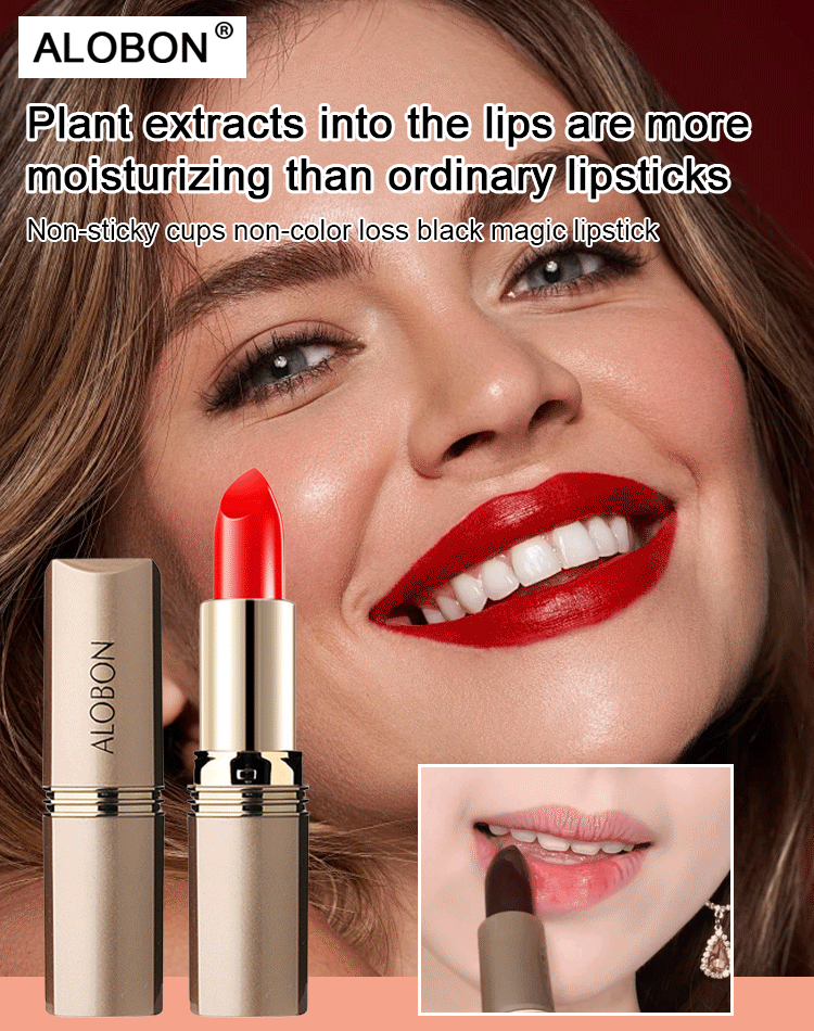 cupproof and nonfading black magic lipstick