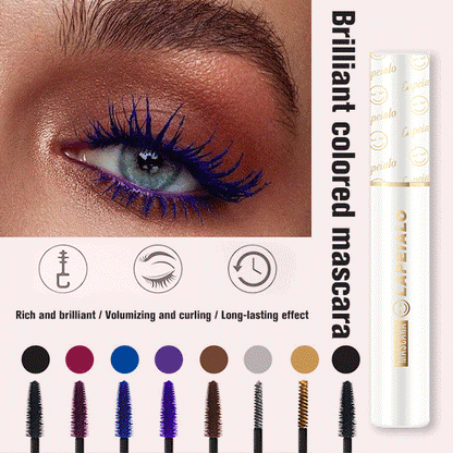 Colored lengthening mascara