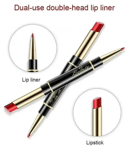🔥Last Day 49% OFF-Double ended Lipstick Automatic Lip Liner Matte Waterproof Non fading Non stick Lipstick