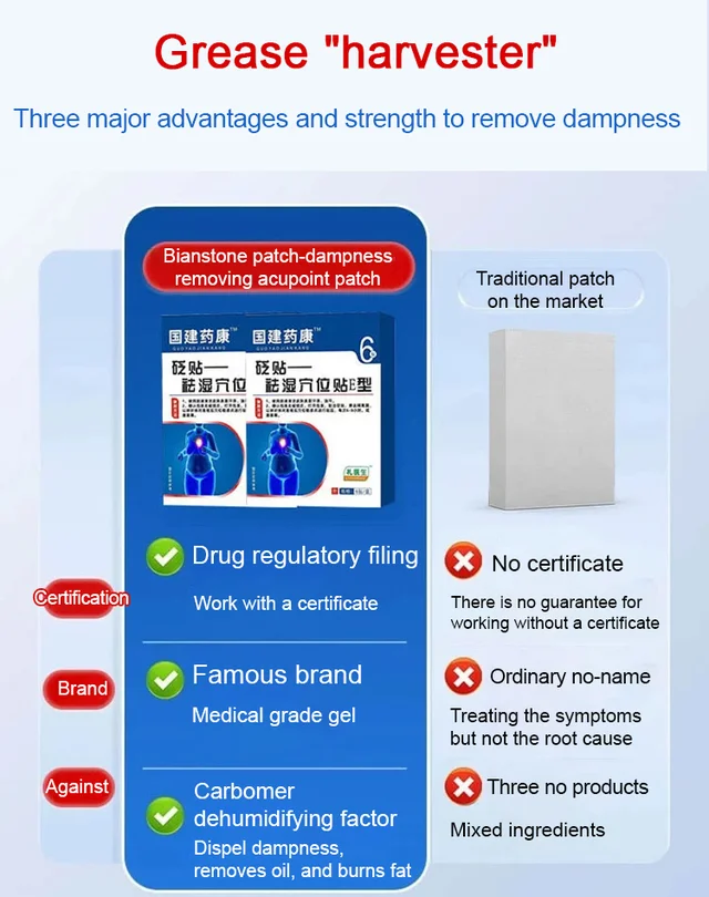 TCM Healthy Dampness Dispelling Acupoint Patch