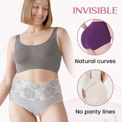Cotton High Waist Abdominal Slimming Hygroscopic Antibacterial Underwear