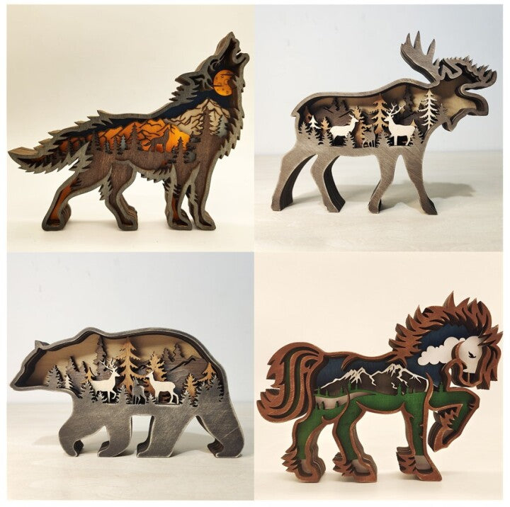 ANIMAL CARVING HANDCRAFT GIFT