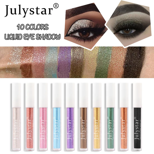 JULYSTAR 10 Colors Liquid Glitter Eyeshadow Set
