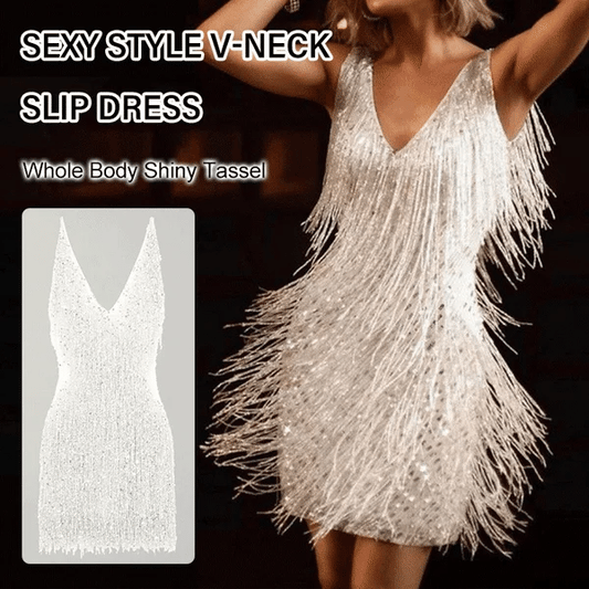 Sexy Princess Style VNeck Slip Dress