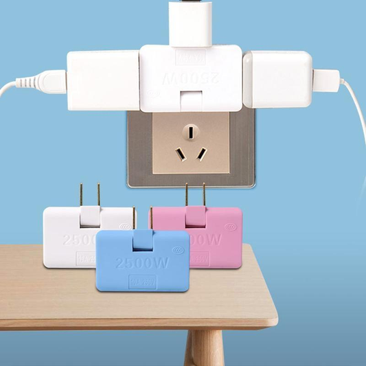 180 Degree Rotate Socket Household Two Hole Wireless Converter