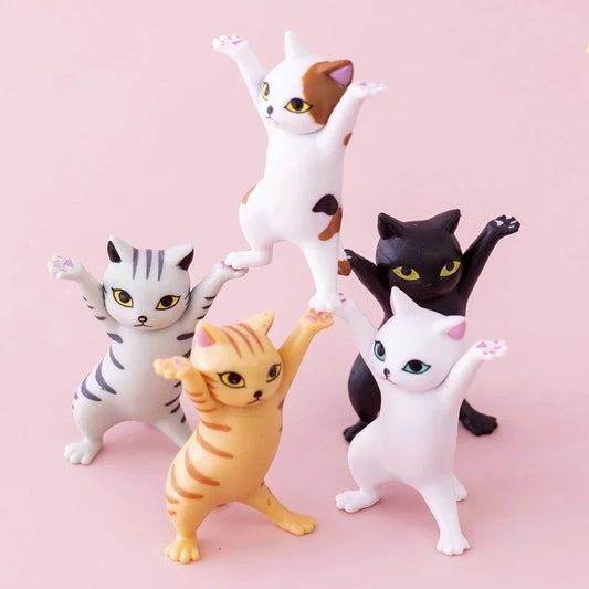 (5PCs) Cute Dance Cat Multifunction Holders