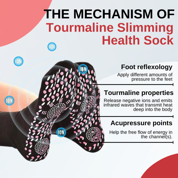 【Last Day Promotion🔥- SAVE 48% OFF】 Tourmaline Lymphvity Slimming Health Sock