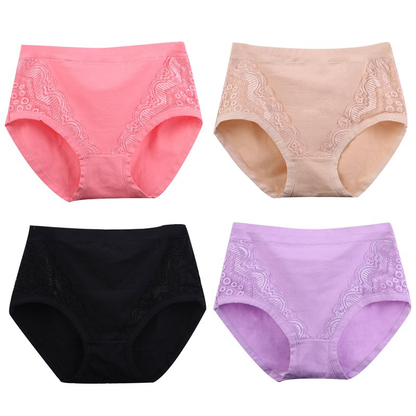 2025 Plus Size High Waist Leak Proof Cotton Panties